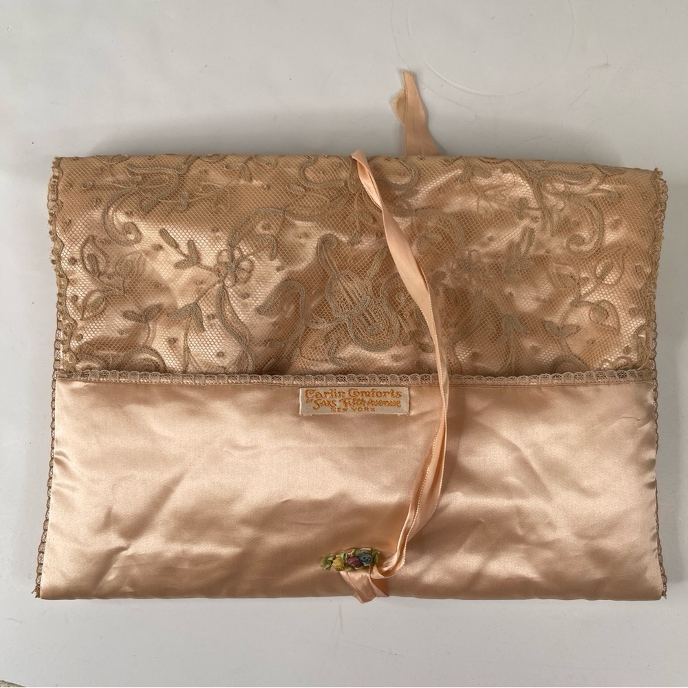 Carlin Comforts Saks 5th Avenue Lingerie Case Satin Large - Picture 2 of 10